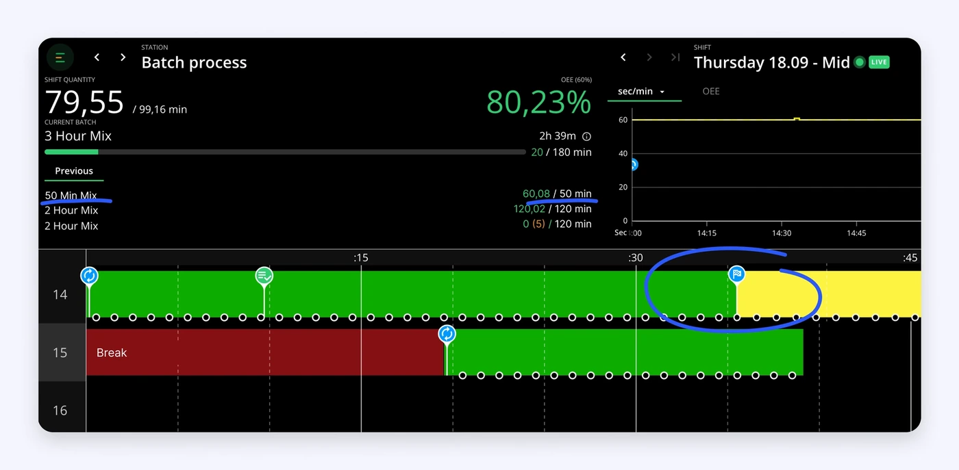 Captura de pantalla: Monitoreo de procesos por lotes